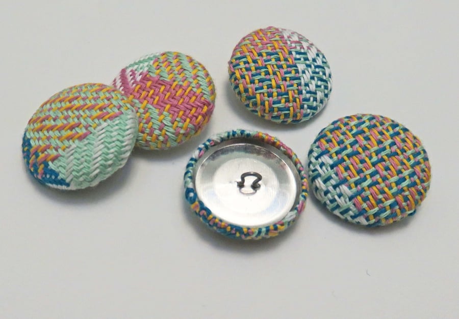 Set of 5 Covered Buttons