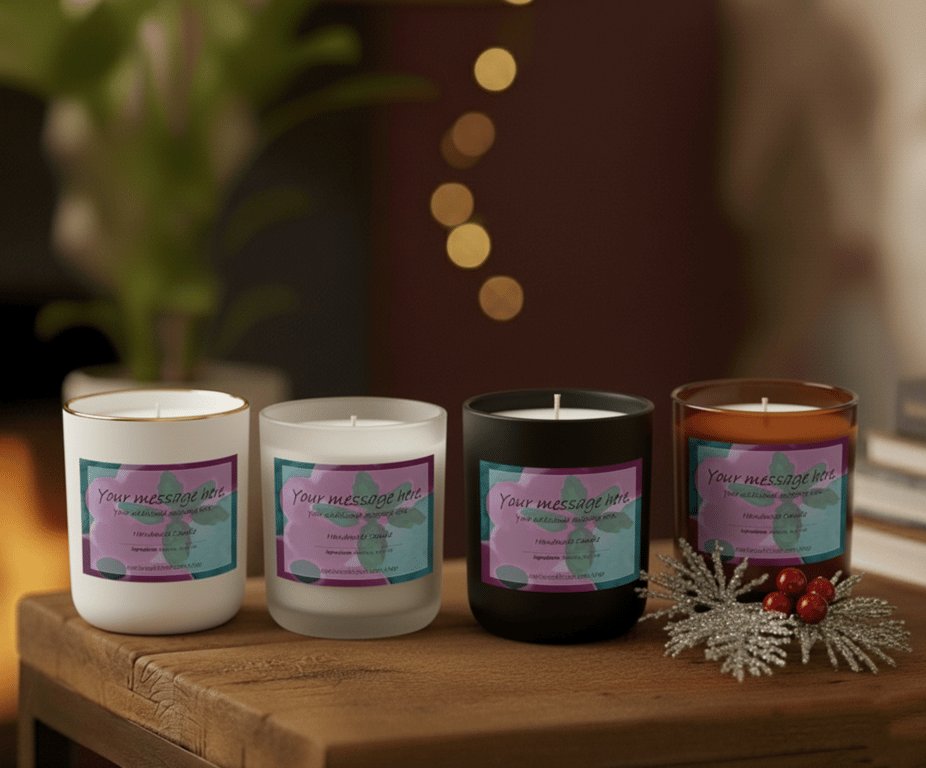 Personalised Scented Candles - Choose container, fragrance and message