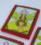 Christmas Decoration Festive Pixie - hanging felt and fabric ornament - Image 6