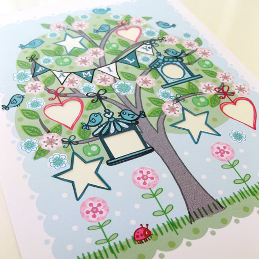 'Family Tree' - A4 Unframed Print