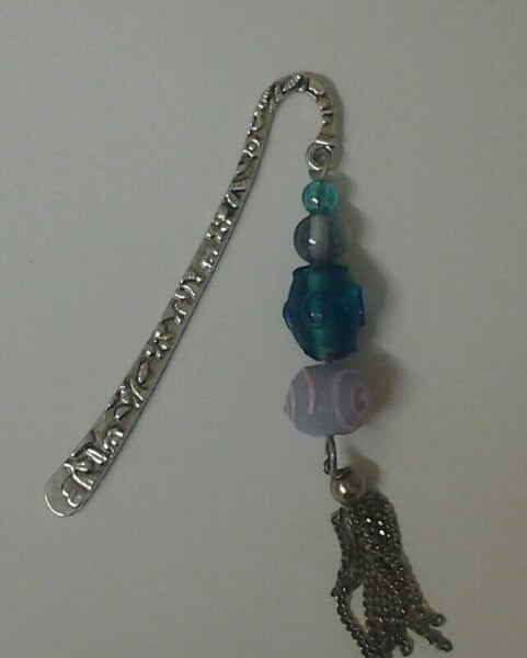 Beaded Metal Bookmark - Folksy