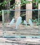 Birds on a Wire Glass Block - Image 4