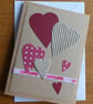 Love Hearts Card - Kraft - Anniversary, Valentine  - Image 4