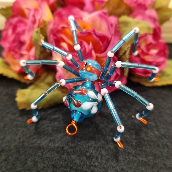 Hanging Spider Suncatcher Decoration Vintage Bum Bead