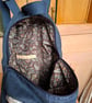 Denim and linen backpack - Image 2