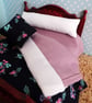 1:12 Scale Heather & Flower Pattern Dolls House Bedding Set - Image 2