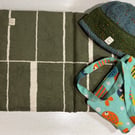 Padded, water-resistant outdoor changing mat. Cold swimming. Swim mat.