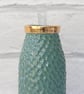 Gold Top Milk Bottle Vase - green - Image 5