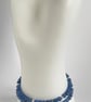 Blue Agate Wrap Bracelet - Choker  - Image 2