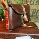 Ladies Leather Bag with deer antler.