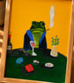 Quirky Frog Art Original  - Image 2