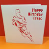 Rugby Card - Hand Cut Card