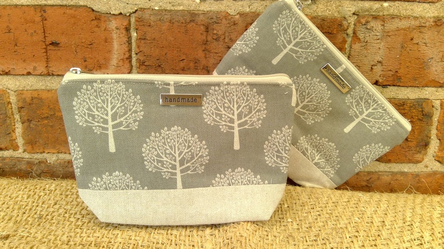 Mulberry Trees Two Tone Zip Pouch