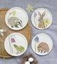 Spring wildlife bone china coasters - Image 1