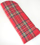 Tartan Glasses Case Red Stewart Plaid Check Spectacles Specs Sleeve - Image 1