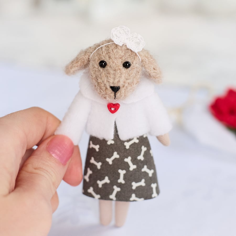 Mini Dog doll, St Valentine's day gift
