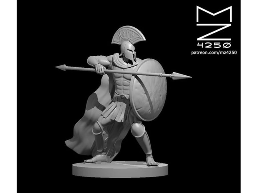 Hoplites - 3D Printed Resin DnD Pathfinder Figure Mini Miniature