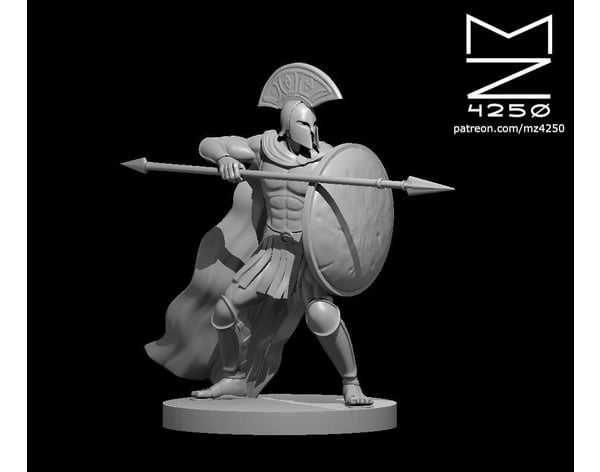 Hoplites - 3D Printed Resin DnD Pathfinder Figure Mini Miniature