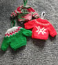 Fun Initialled Mini Christmas Jumper for the Christmas Tree  - Image 9
