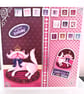 Handmade Birthday Card For Friend, Friends Furever, Pink 3D Cat Greeting Card - Image 1