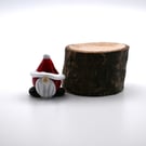 small glass father Christmas keepsake figure