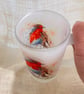 Robin Frosted Beer Glass, 500ml Glass Stein with Handle.  - Image 5