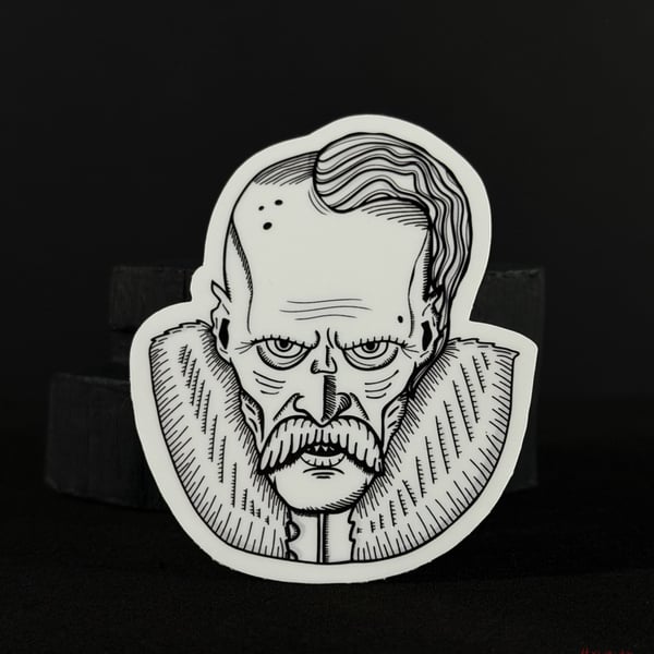 Count Orlok Woodcut Style Nosferatu Sticker 