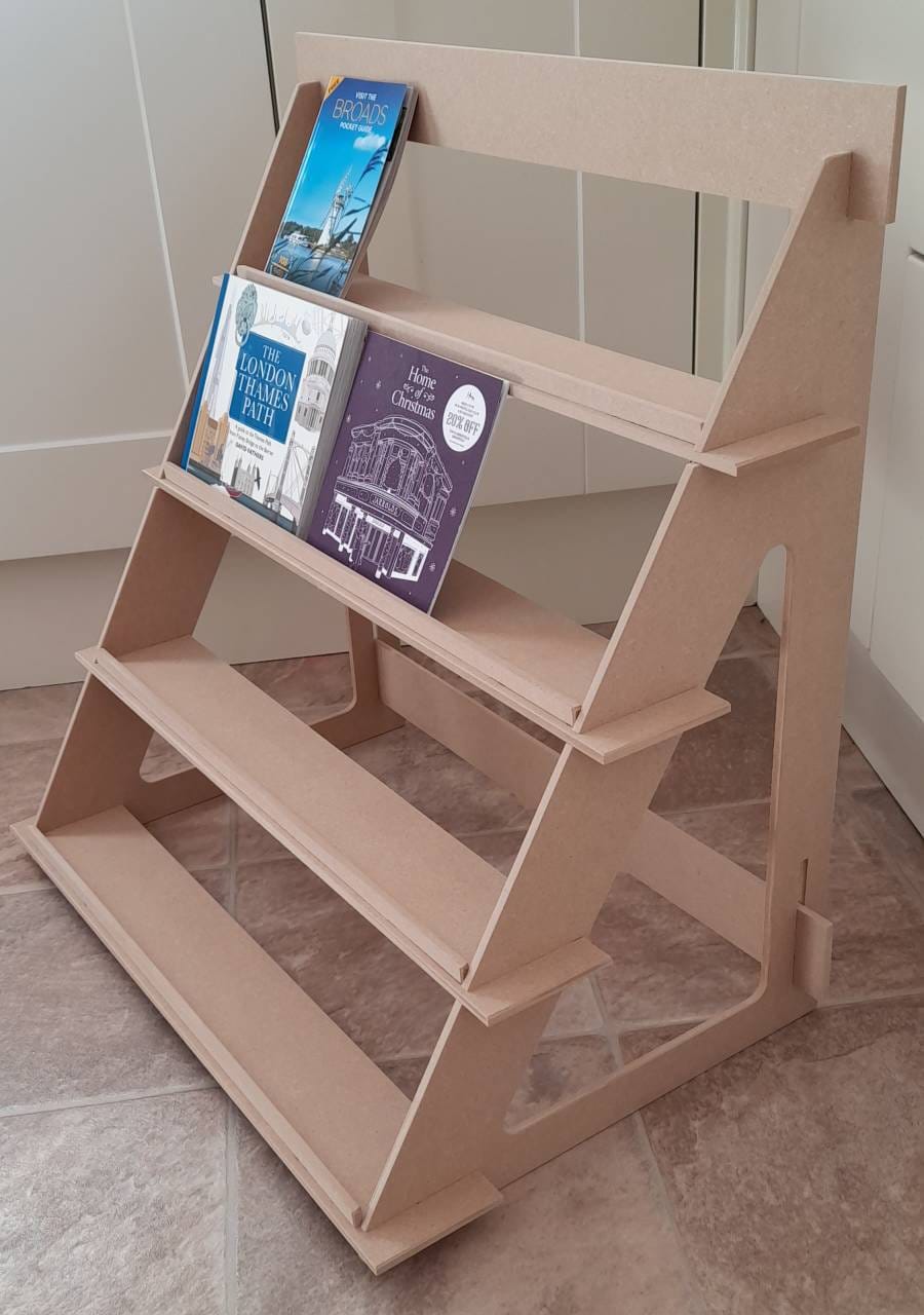 A6 (Portrait) Display Stand - 4 shelf version- flat pack - ideal for craft fairs