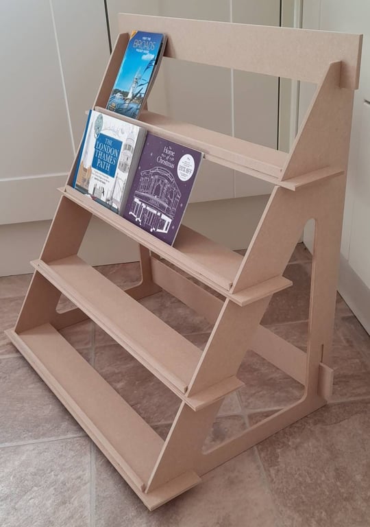 A6 (Portrait) Display Stand - 4 shelf version- flat pack - ideal for craft fairs