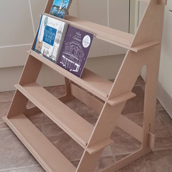 A6 (Portrait) Display Stand - 4 shelf version- flat pack - ideal for craft fairs