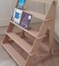 A6 (Portrait) Display Stand - 4 shelf version- flat pack - ideal for craft fairs - Image 1