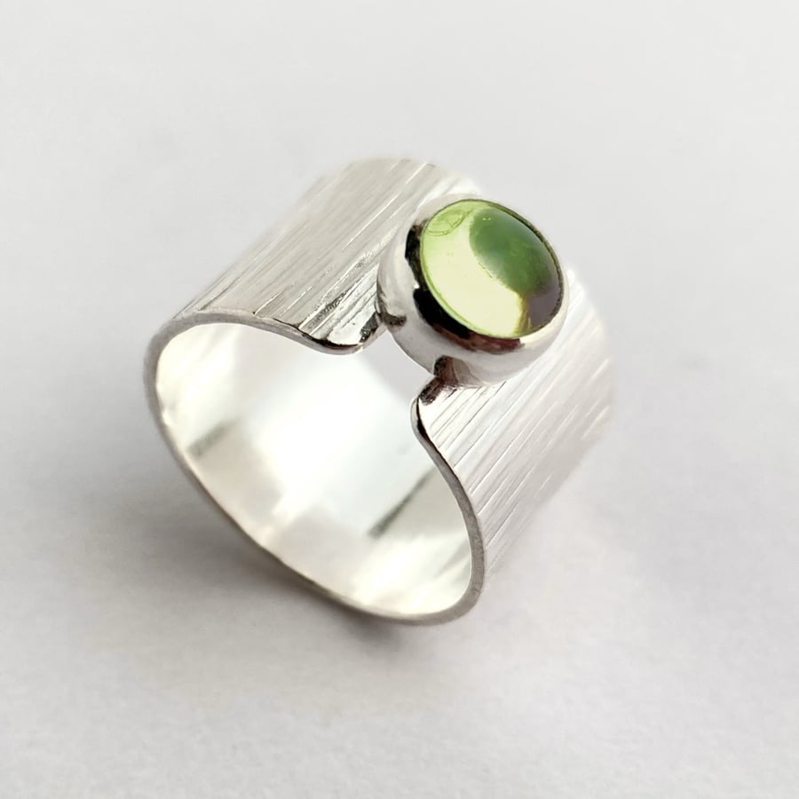 Peridot Stepping Stone Ring