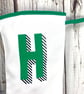 Rainbow Christmas Stocking- personalised Holiday decoration, Custom initial xmas - Image 3