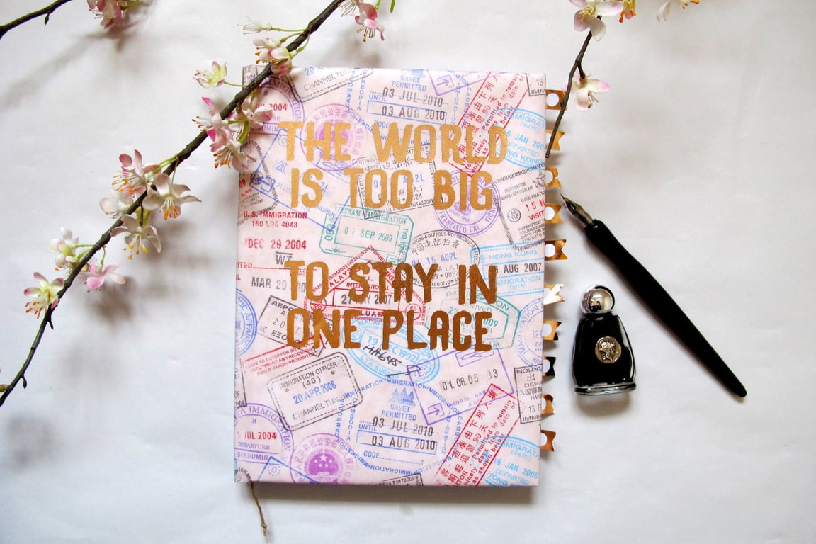 Custom Quote Travel Journal - Lined or Blank