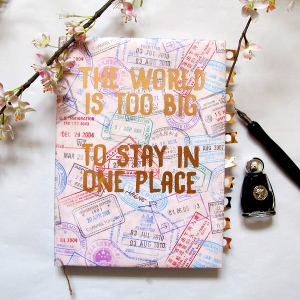 Custom Quote Travel Journal - Lined or Blank