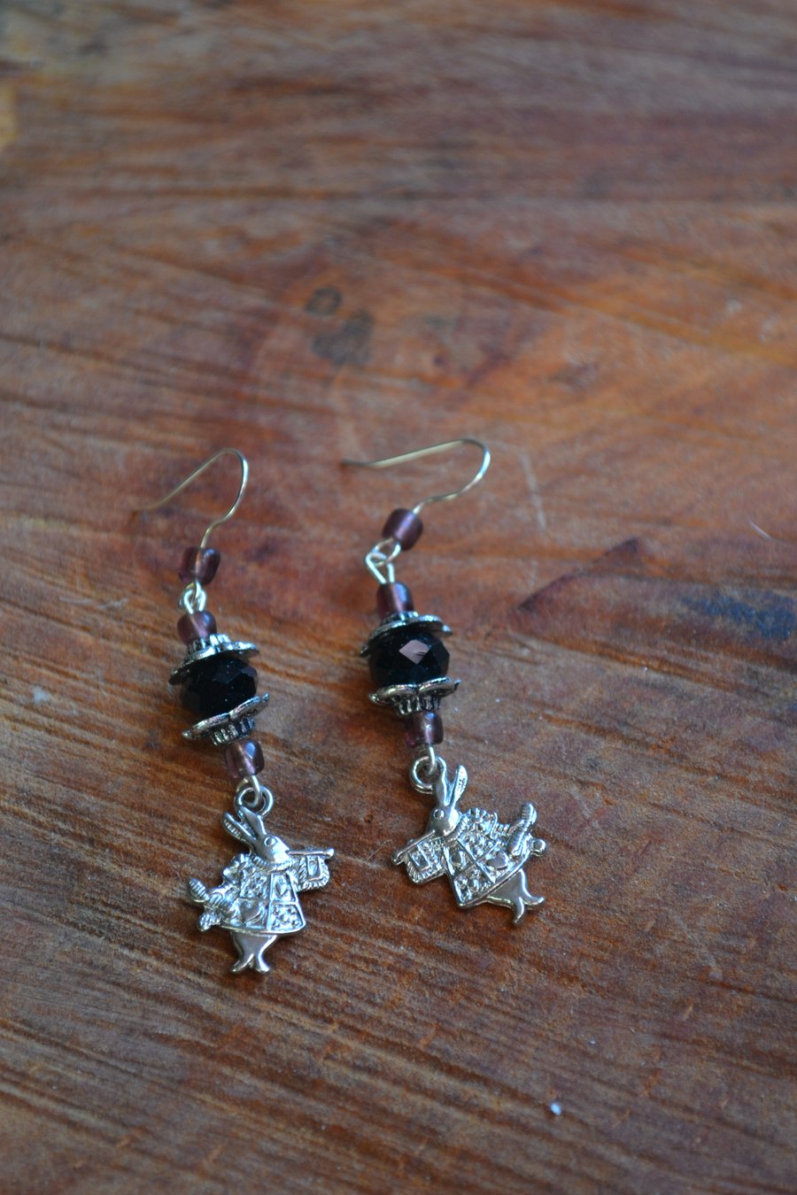 Alice White Rabbit earrings 