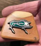 Pagan Boar Yew Brooch
