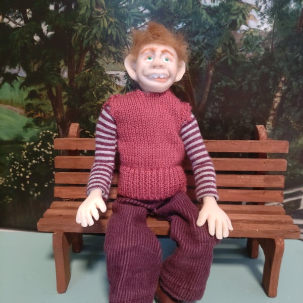 Handmade 1:12 scale doll 
