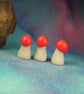 Trio of Toadstools ... Magic! OOAK Sculpt by artist Ann Galvin - Image 2