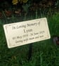 Grave Memorial Plaque Remembrance Marker Tree Dedication Marker Cemetery Plaque - Image 4
