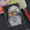 night owl - original aceo illustration