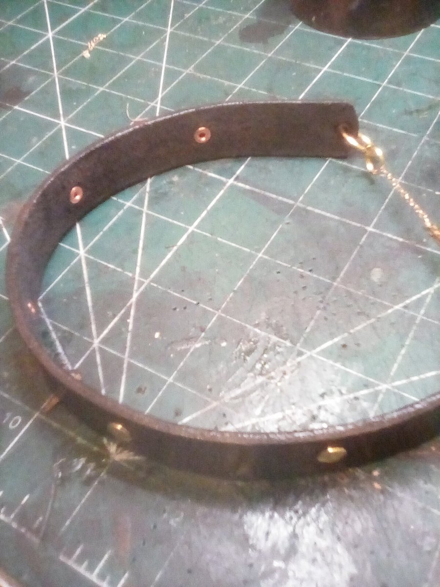Hand made leather necklace