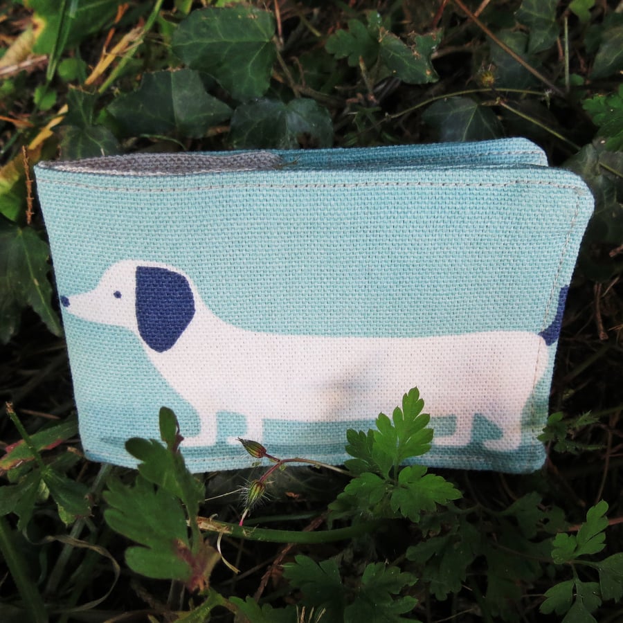 Travel Card Sleeve.  Oyster Card Cover.  Dogs Design.
