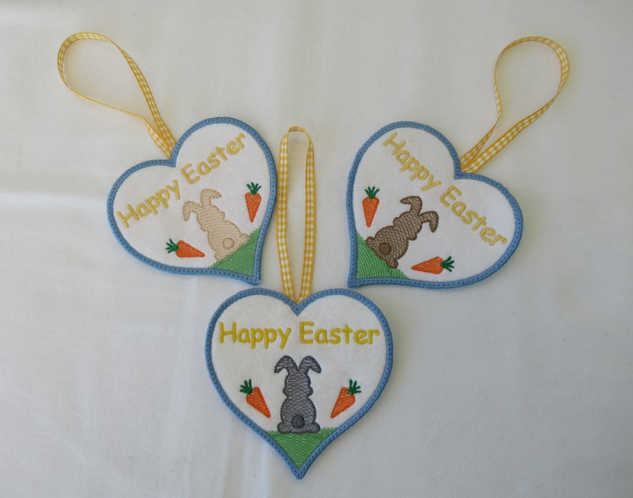 Happy Easter, Bunny, Keepsake Card Decoration