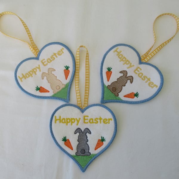 Happy Easter, Bunny, Keepsake Card Decoration