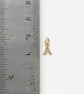 14ct gold plated A letter charm pendant with closed jump ring