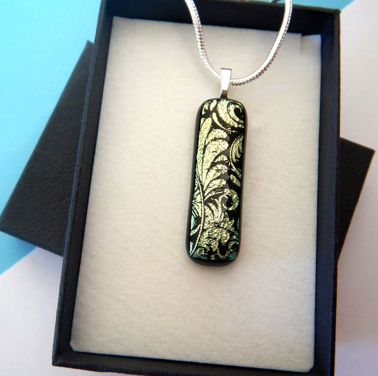 Handmade Fused Glass 'Lace' Pendant Folksy