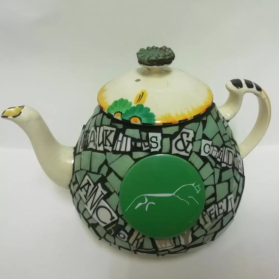 XTC inspired mosaic teapot