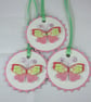Set of 3 butterfly gift tags - Image 2
