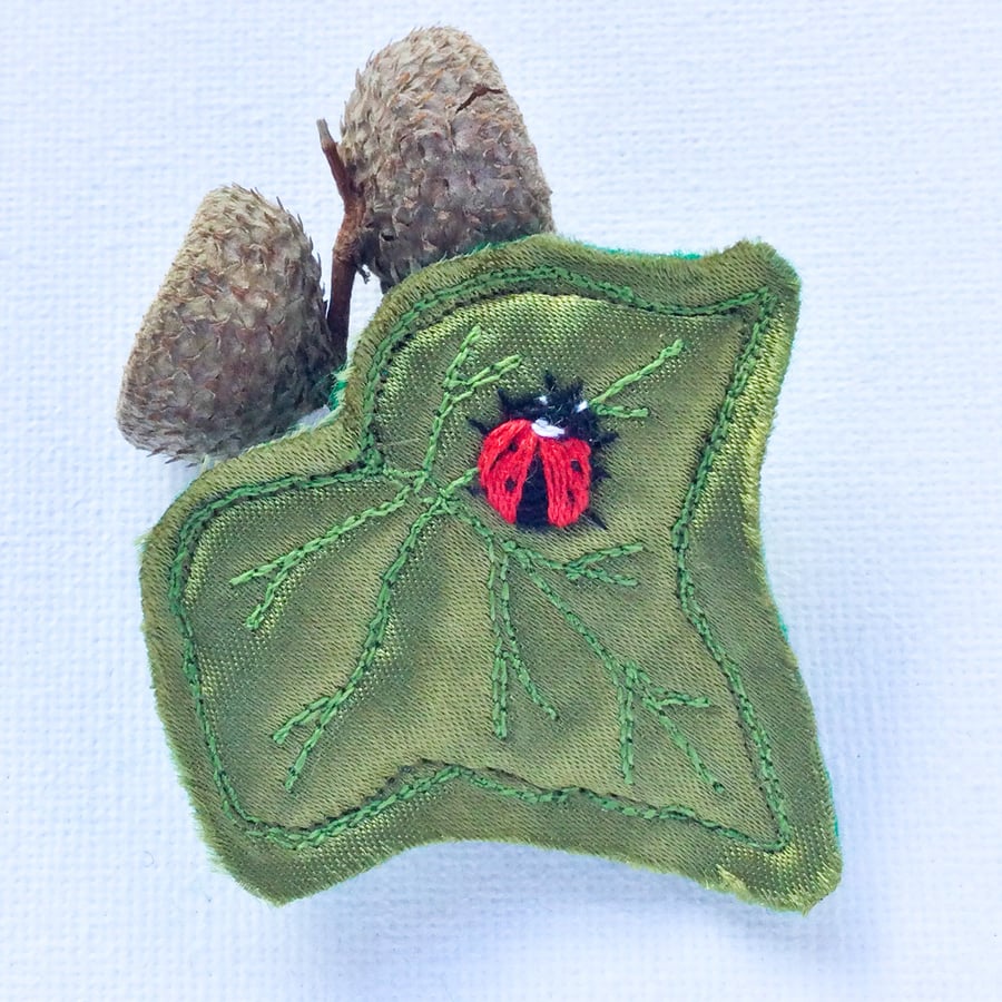 Ivy leaf brooch.